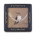 SIKOO Vintage Leaf Scroll-Carved Picture Frame with Hummingbird Art Print