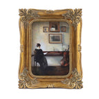 SIKOO Vintage Openwork Acanthus Carving  Frame with Oil Painting