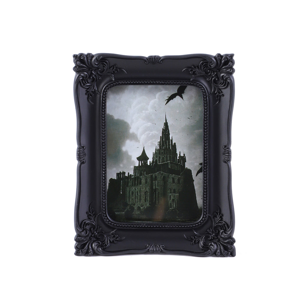 SIKOO Vintage Openwork Acanthus Carving  Frame with Oil Painting