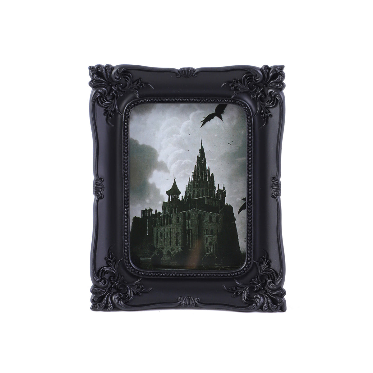 SIKOO Vintage Openwork Acanthus Carving  Frame with Oil Painting