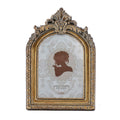 SIKOO Antique Distressed Ornate Floral Arch Picture Frame