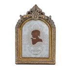 SIKOO Antique Distressed Ornate Floral Arch Picture Frame