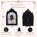 SIKOO Antique Distressed Ornate Floral Arch Picture Frame
