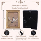 SIKOO Vintage Leaf Scroll-Carved Picture Frame with Hummingbird Art Print