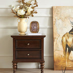SIKOO Vintage Floral-Carved Arched Frame with Oil Painting