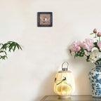 SIKOO Vintage Leaf Scroll-Carved Picture Frame with Hummingbird Art Print